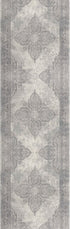 2' X 4' Gray Distressed Medallion Area Rug